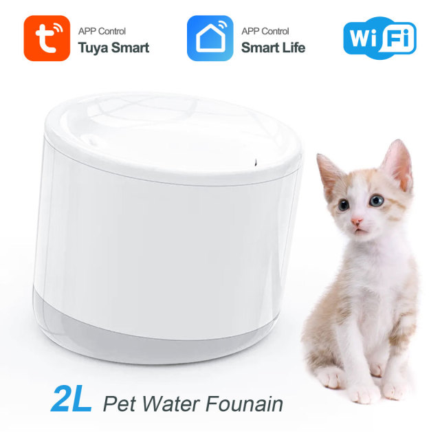 Tuya Smart WiFi Pet Water Fountain Auto Feeder UV Filter App Control