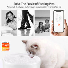 Tuya Smart WiFi Pet Water Fountain Auto Feeder UV Filter App Control