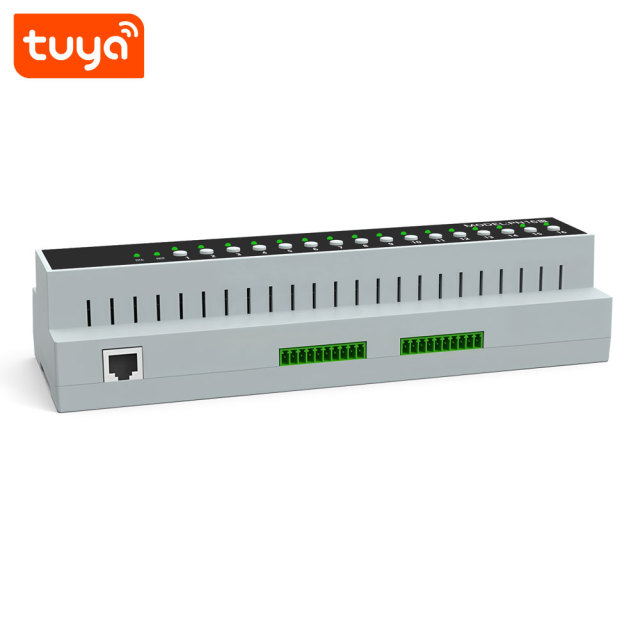 Tuya Smart WiFi 16-CH 50A/16A Relay DIN Rail Room Power Controller