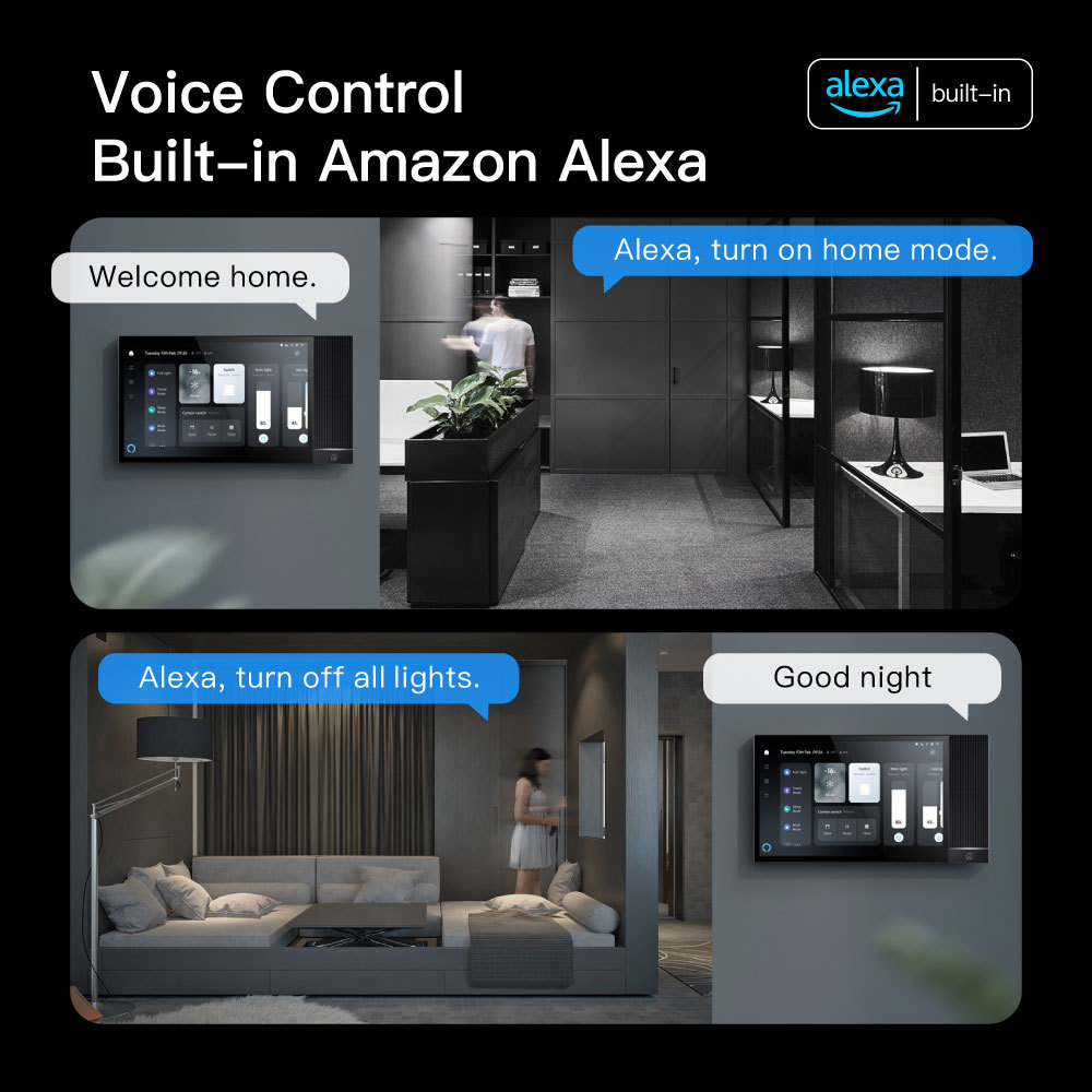 Tuya Smart 8-Inch Control Panel WiFi Zigbee Gateway Alexa Music