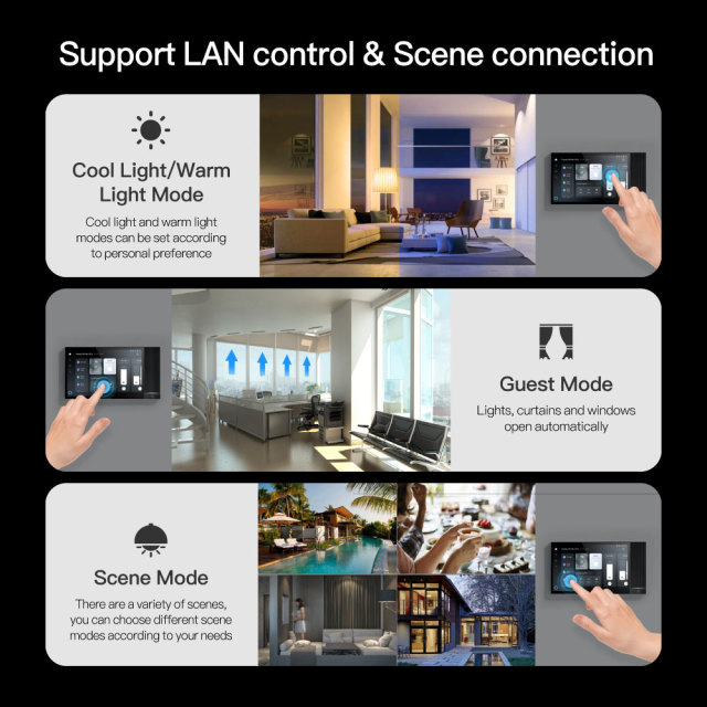 Tuya Smart 8-Inch Control Panel WiFi Zigbee Gateway Alexa Music