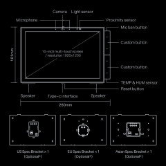 Tuya Smart 10-Inch Home Control Panel WiFi Zigbee Gateway Intercom