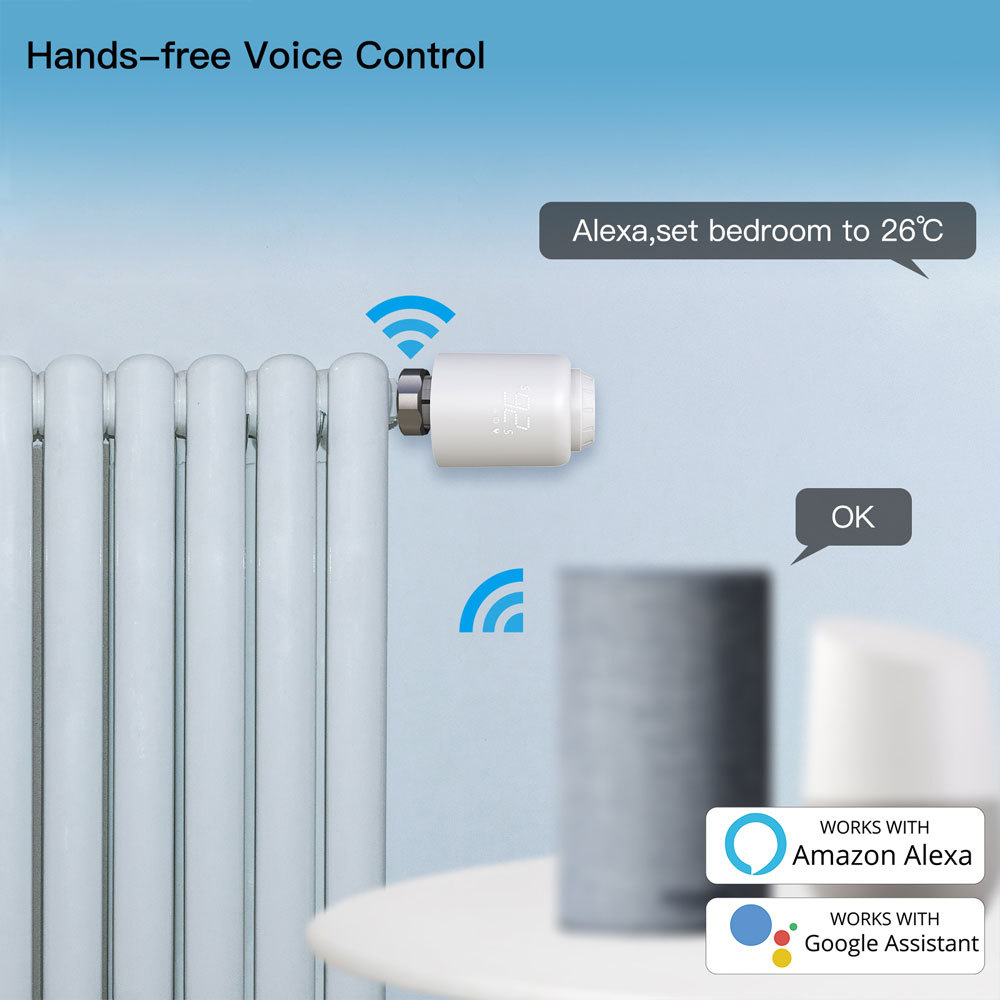 Tuya Smart WiFi LED Thermostatic Radiator Valve TRV Heater Controller