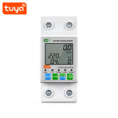 Tuya Smart WiFi 2P 63A LCD Energy Meter Leakage Circuit Breaker Switch