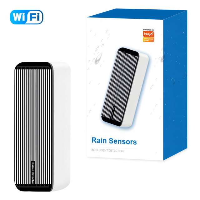 Tuya Smart WiFi 2-in-1 Rain Detector & Water Flood Leak Alarm Sensor