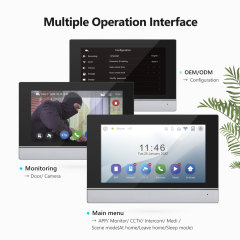 Tuya Smart WiFi 4-Button IP65 Apartment Video Door Phone Kit 4 Units