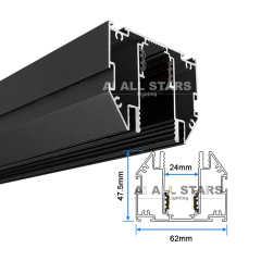 AS-MS01 Hot-Selling Magnetic Lighting Track Aluminum Profile for Stretch Ceiling