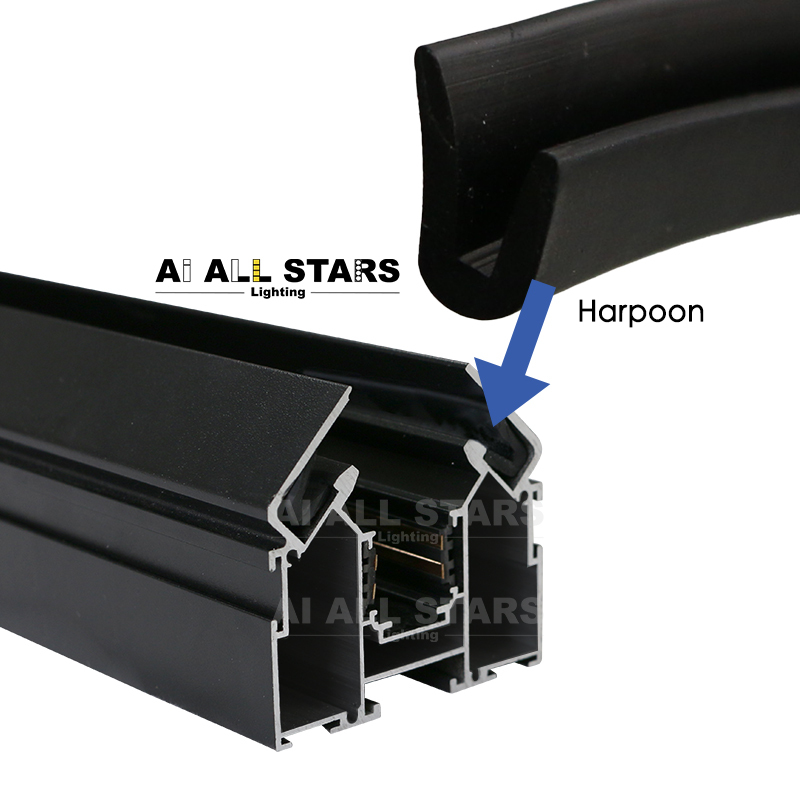 split type stretch ceiling magnetic track