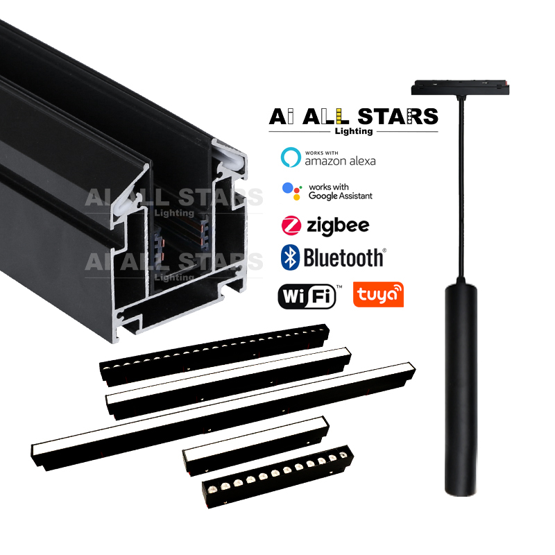 48v smart magnetic spotlight track
