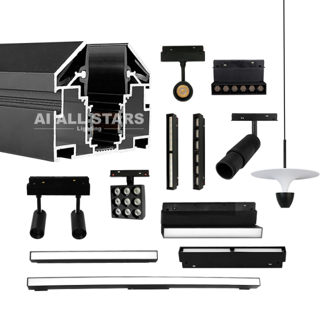AS-SPM01 Customizable Hot-sale Stretch Ceiling Magnetic Light Track