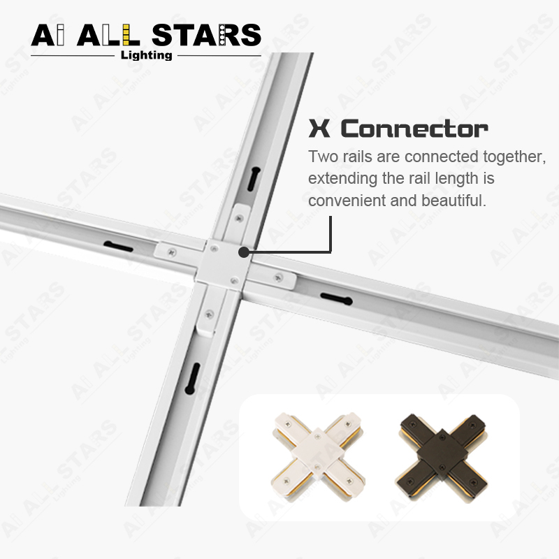 AS-8205 Светодиодная система рельсового освещения для 2-проводной встроенной направляющей – оптовая продажа напрямую с завода алюминиевая светодиодная направляющая