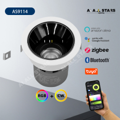 AS9114 Commercial Embedded LED Downlight – Smart Control & Adjustable Beam Angle | Wholesale Factory Lighting
