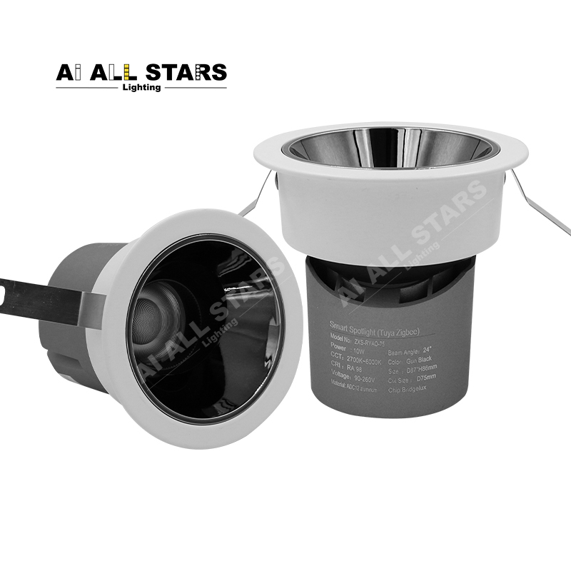 AS9114 Commercial Embedded LED Downlight – Smart Control & Adjustable Beam Angle | Wholesale Factory Lighting