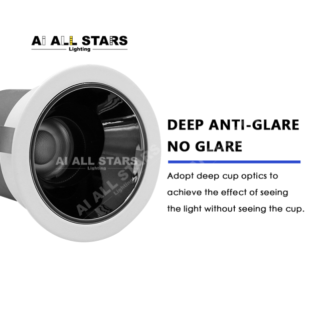 AS9114 Commercial Embedded LED Downlight – Smart Control & Adjustable Beam Angle | Wholesale Factory Lighting
