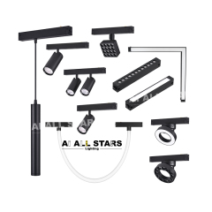 save space embedded install 220v magnetic track light