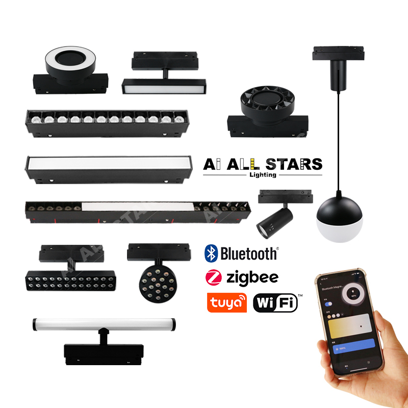 Smart 48V Magnetic LED Track Light – Wholesale Factory Lighting Solution with APP and Voice Control