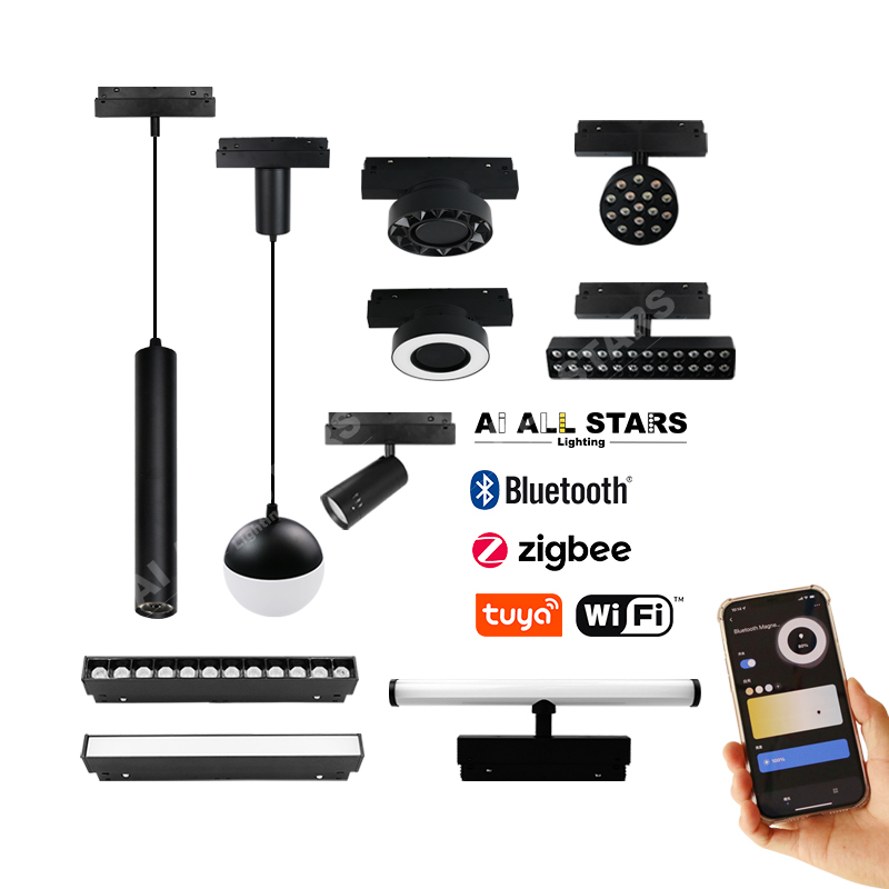 Smart 48V Magnetic LED Track Light – Wholesale Factory Lighting Solution with APP and Voice Control
