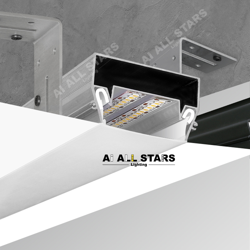 surface mount light strip strrtch ceiling profile