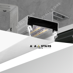 surface mount light strip strrtch ceiling profile