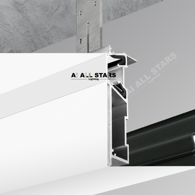 AS-SCP14 Customizable Stretch Ceiling Aluminum Profile for Wall Installations