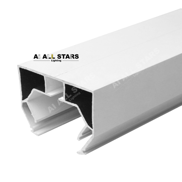 Surface mount curtain stretch ceiling profile