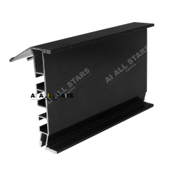 stretch ceiling black curtain track