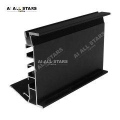 AS-SCP17 Interior Decoration Stretch Ceiling Aluminum Profile for Hidden Curtain Tracks