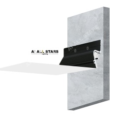 Modern wall stretch ceiling profile