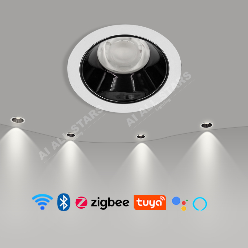 AS9116 Smart LED Downlight - Adjustable Beam, Smart Control, Wholesale Factory Lighting