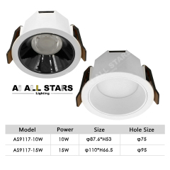 AS9117 Recessed LED Ceiling Downlight – Smart CCT Adjustable, Factory Direct Wholesale Lighting