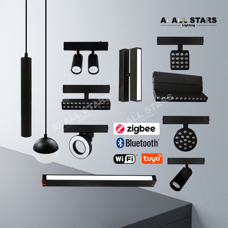 220V tuya smart magnetic track light system