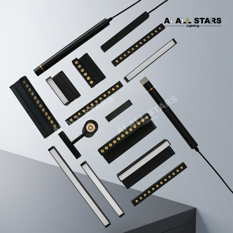 Commercial Project 48V 5mm Ultra-Thin Magnet Track Light