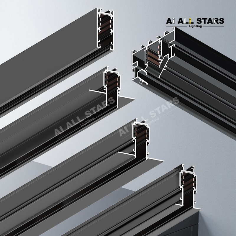 48V magnetic track for stretch ceiling 