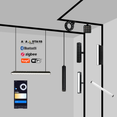 48V 20mm Commercial Anti Glare COB Aluminum Magnetic Adjusting Grile Light-Series