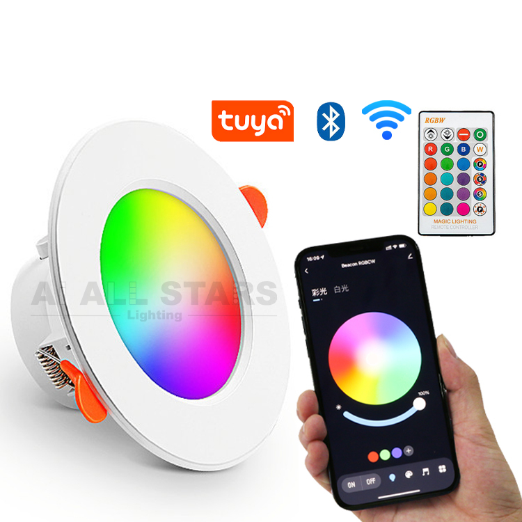 AS9202 Latest Design  Bluetooth Smart RGB Surface Mount Downlight