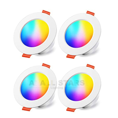 AS9202 Latest Design  Bluetooth Smart RGB Surface Mount Downlight