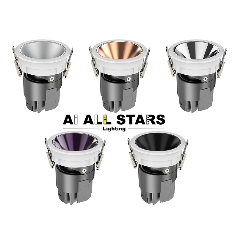 AS-9360 High CRl No Flicker Recessed Mounted Led Spotlight