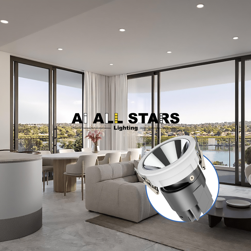 AS-9360 High CRl No Flicker Recessed Mounted Led Spotlight