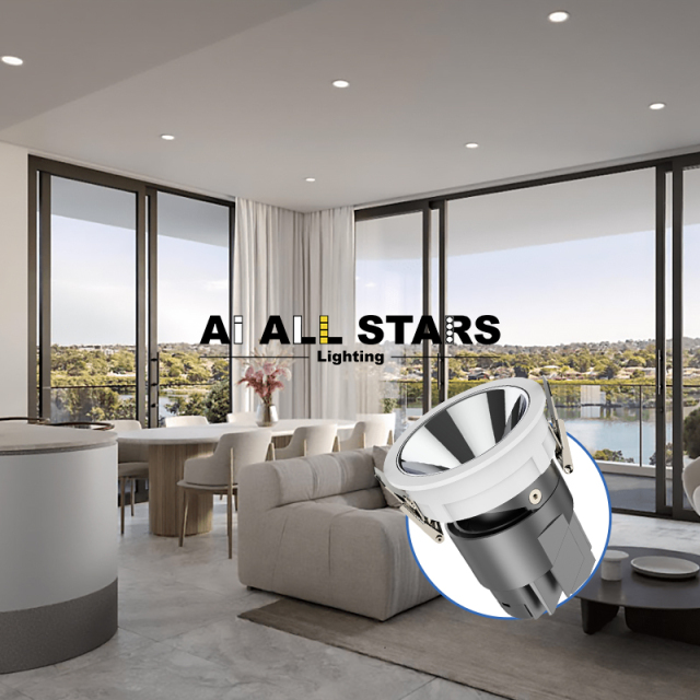 AS-9360 High CRl No Flicker Recessed Mounted Led Spotlight
