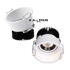 AS-9152 355° Horizontal Rotation Recessed Mounted Led Spotlight