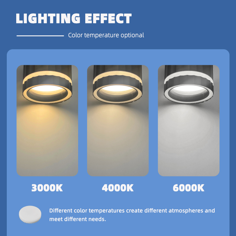 Commercial Ceiling Surface Mounted GX53 Downlight Housing