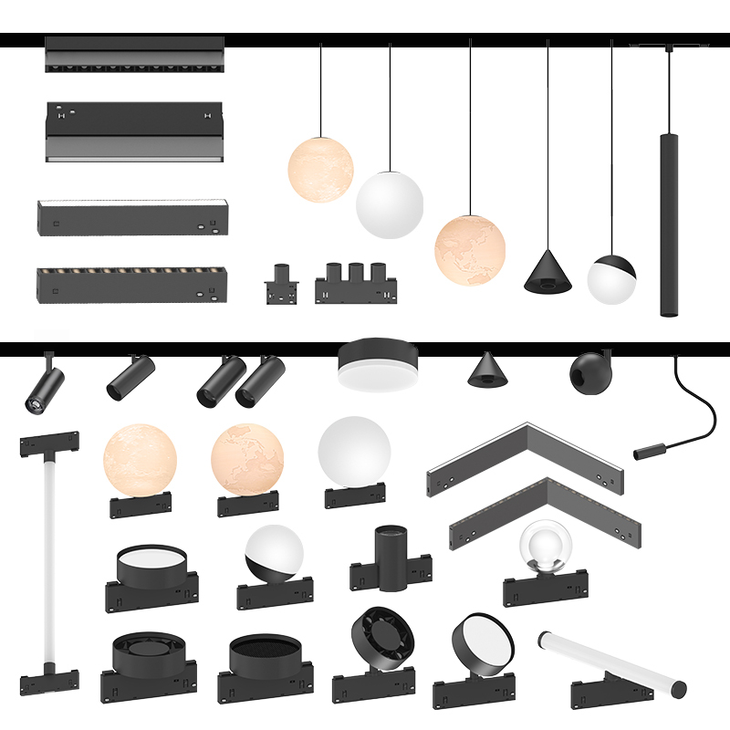48V 10mm Ultra-Thin  magnrtic track light
