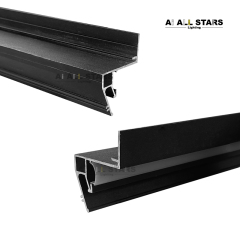 Black Light Strip Stretch Ceiling Profile