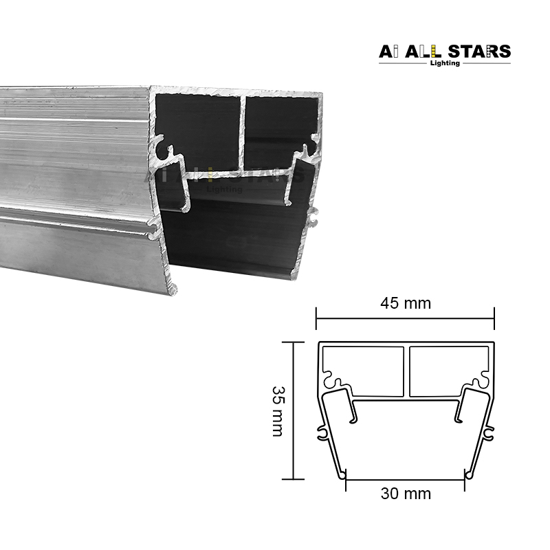 AS-D16 Seamless Ceiling Light Strip Stretch Ceiling Profile