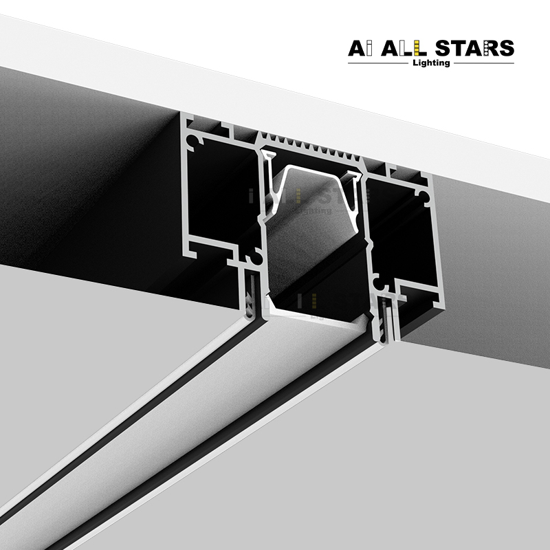 AS-D14 Durable PVC Ceiling Lighting Stretch Ceiling Profile