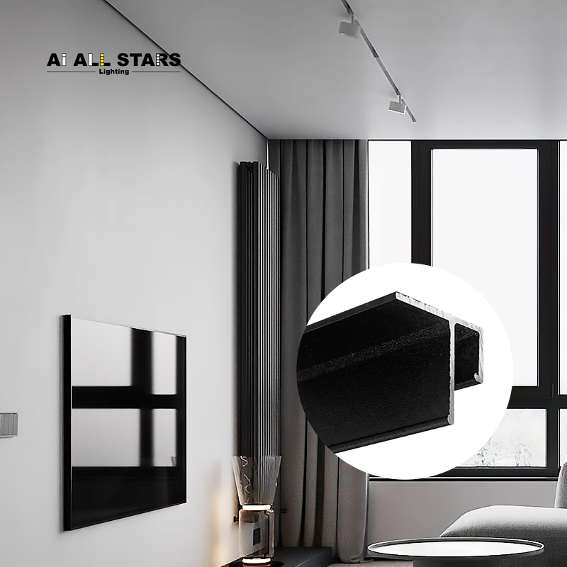 AS-S26 Hotel Seamless Ceiling Wall Stretch Ceiling Profile