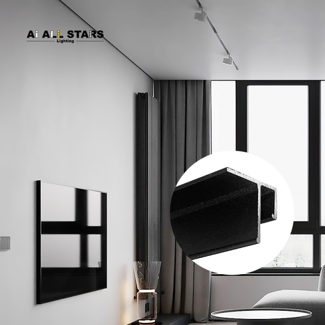 AS-S26 Hotel Seamless Ceiling Wall Stretch Ceiling Profile