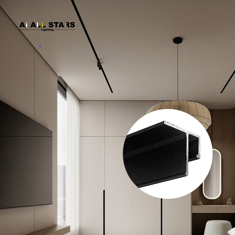 AS-S26 Hotel Seamless Ceiling Wall Stretch Ceiling Profile