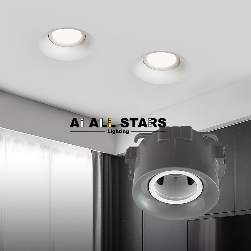 Recessed Install Gu10 Downlight Housing For Stretch Ceiling