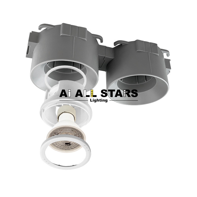 Recessed Install Gu10 Downlight Housing For Stretch Ceiling